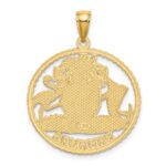 14K BAHAMAS Crest In Textured Frame Charm - Image 3