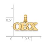 14K Polished OBX Charm - Image 3