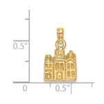 14K 3-D CHARLESTON Rainbow Row Buildings Charm - Image 5