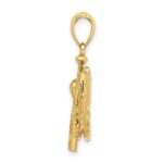 14K 3-D Polished Baseball Glove/Bat/Ball Charm - Image 2