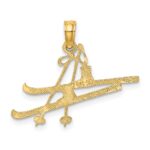 14K Polished Snow Skis/Boots/Poles Charm - Image 4