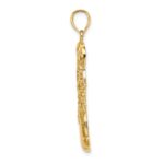 14K Swoosh Basketball and Net Pendant - Image 2