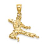 14K 3-D Karate Man Pendant - Image 4