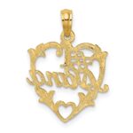 14K #1 NANA  in Heart Charm - Image 3