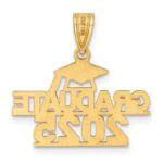 14K Polished GRADUATE 2025 Under Cap Charm - Image 3