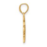 14K Polished GRADUATE 2026 Under Cap Charm - Image 2