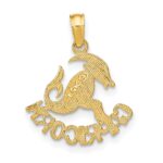 14K CAPRICORN Zodiac Charm - Image 4