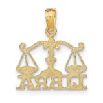 14K LIBRA Zodiac Charm - Image 4