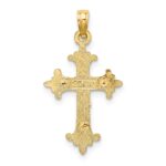 14K Two-Tone Crucifix Charm - Image 4