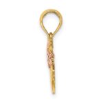 14k Two-Tone Rocking Horse with Saddle Charm - Image 2