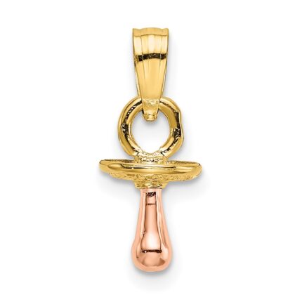 14k Two-Tone 3-D Pacifier Charm