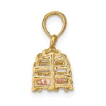 14K Two-Tone Moveable 3-D Pink Lobster In Trap Charm - Image 2