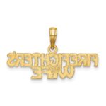 14k FIREFIGHTER'S WIFE Charm - Image 4