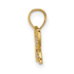 14k and White Rhodium Diamond-cut Butterfly Charm - Image 2