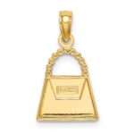 14K and White Rhodium Purse Charm - Image 4