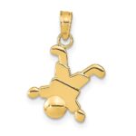 14K Little Boy Pendant