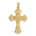 14K Polished Fancy Cross Pendant - Image 3