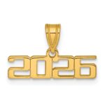 14K Polished Horizontal 2026 Charm