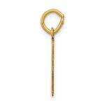 14k Small Elongated Number 50 Charm - Image 2