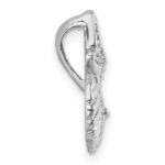 Sterling Silver Rh-plated Polished Starfish,Sand Dollar & Shell Chain Slide - Image 2