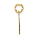 14k Small Polished Number 0 Charm - Image 2