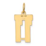 14k Small Polished Number 11 Charm - Image 3