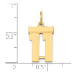 14k Small Polished Number 11 Charm - Image 4