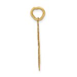 14k Medium Satin Number 66 Charm - Image 2