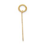 14k Medium Satin Number 75 Charm - Image 2
