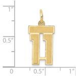 14k Small Satin Number 11 Charm - Image 4