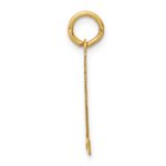 14k Small Satin Number 72 Charm - Image 2