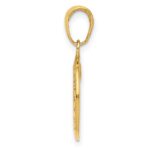 14k Polished Solid Saint Christopher Medal Charm - Image 2