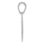 14K White Gold Reversible FOR MY DAUGHTER / YOU ARE MY PRIDE AND JOY Heart Pendant - Image 2