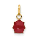 14k Red and Black Enameled Ladybug Charm - Image 3