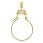 14k Filigree Charm Holder Pendant