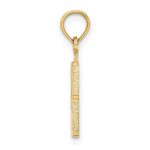 14k Polished Number 8 Pendant - Image 2