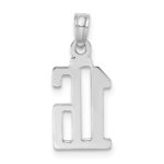 14kw Polished Number 16 Pendant - Image 4
