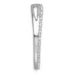 14k White Gold 3 carat Lab Grown Diamond VS/SI+ G+ Complete Circle Chain Slide Pendant - Image 2