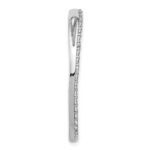 14k White Gold 1 1/2 carat Lab Grown Diamond VS/SI+ G+ Complete Circle Chain Slide Pendant - Image 2