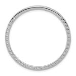 14k White Gold 2 carat Lab Grown Diamond VS/SI+ G+ Complete Circle Chain Slide Pendant - Image 3