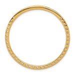 14k 2 carat Lab Grown Diamond VS+ F+ Complete Circle Chain Slide Pendant - Image 3