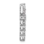 14k White Gold 1 1/2 carat Lab Grown Diamond VS/SI+ G+ Complete Cross Chain Slide Pendant - Image 2