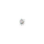 14k WG 6 Birthstone and Dia Mother/Child Chain Slide Semi-mount