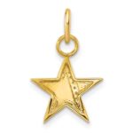 14K Polished 1/15 carat Diamond Star Charm - Image 3