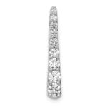 14k White Gold 3/4 carat Diamond Fancy Chain Slide