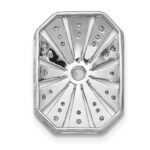 14k White Gold 1/5 carat Diamond Vintage Chain Slide - Image 3