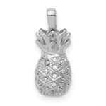 14k White Gold 1/6 carat Diamond Pineapple Pendant
