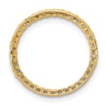 14k Polished 1/3 carat Diamond Circle Chain Slide - Image 3