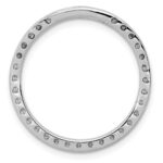 14k White Gold 3/4 carat Diamond Circle Chain Slide - Image 3