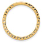14k Polished 3/4 carat Diamond Circle Chain Slide - Image 3